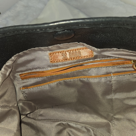 Hobo International RENDER Leather Black and White Cow Print Women's Shoulder Bag - Picture 10 of 12